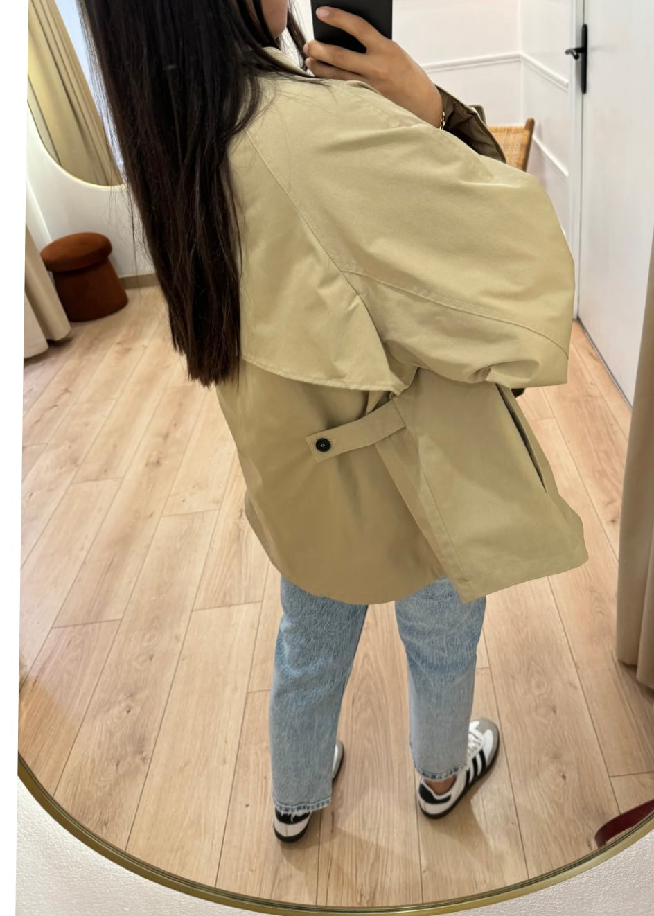 Gabardina oversize