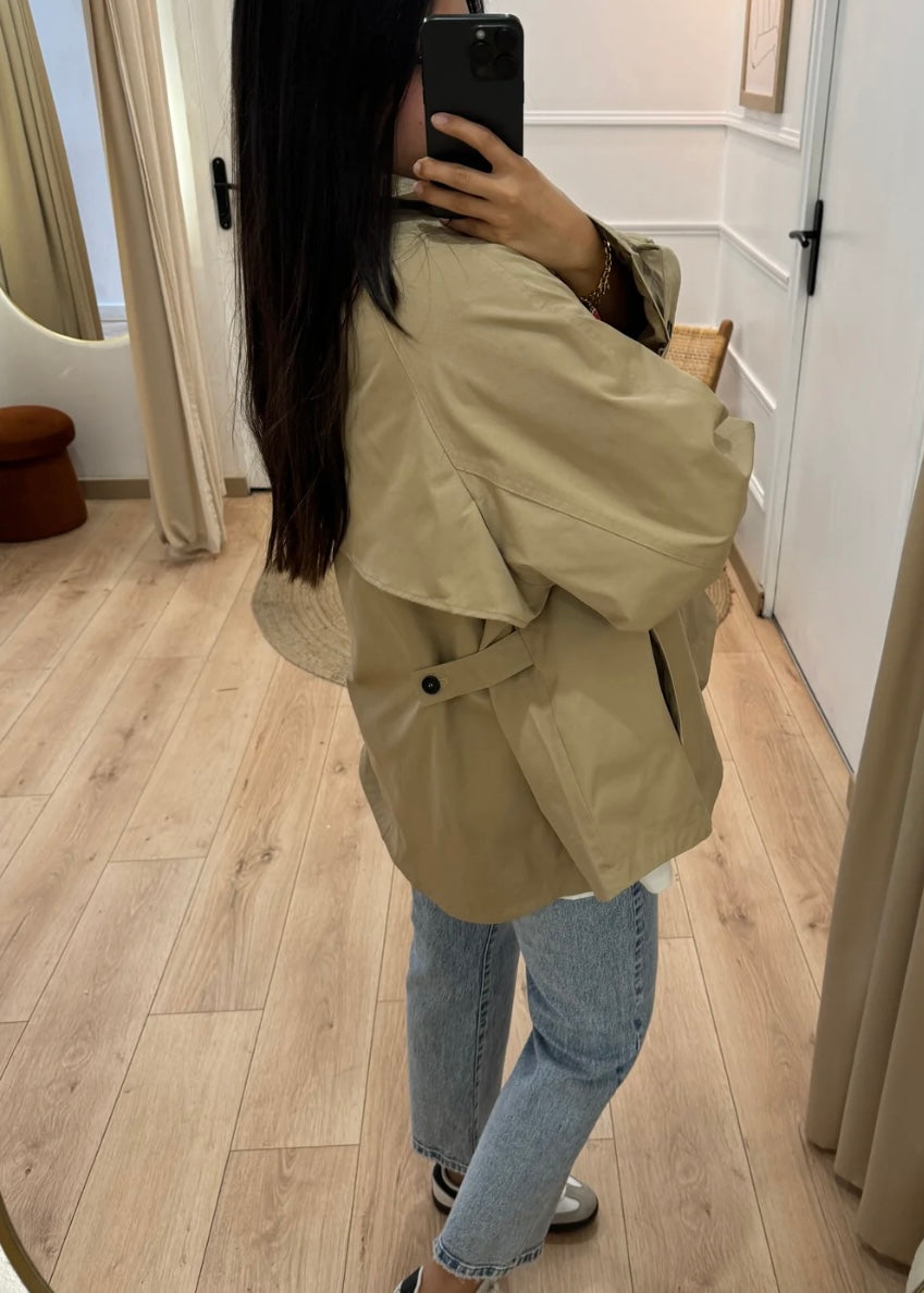 Gabardina oversize