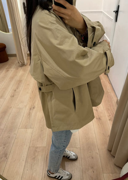 Gabardina oversize