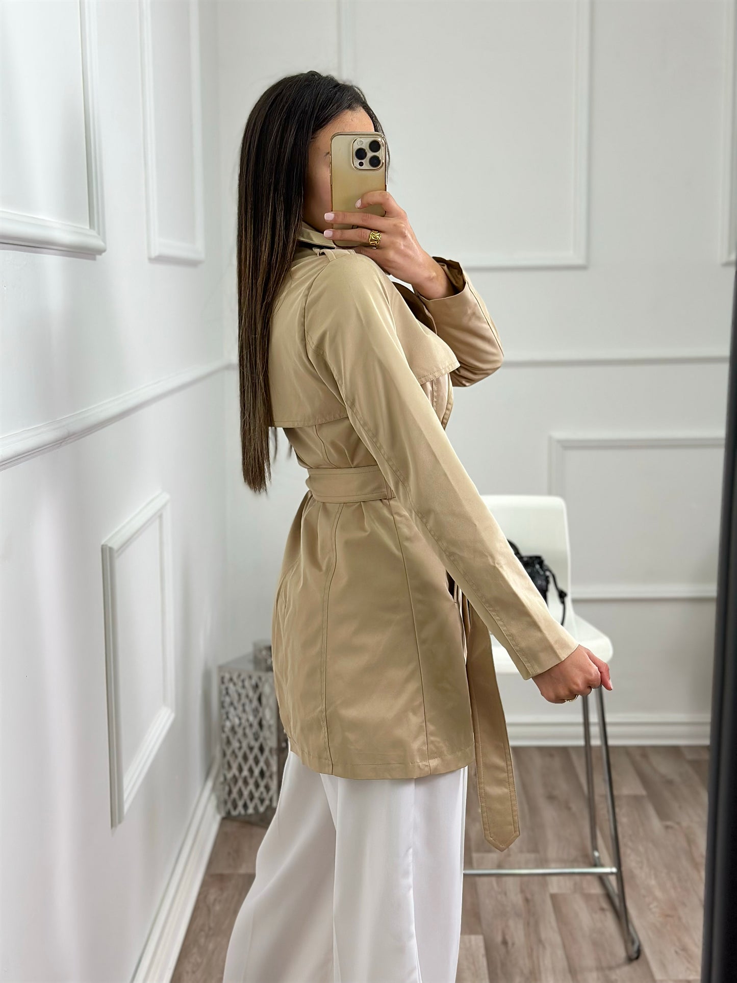 GABARDINA MIDI CAMEL