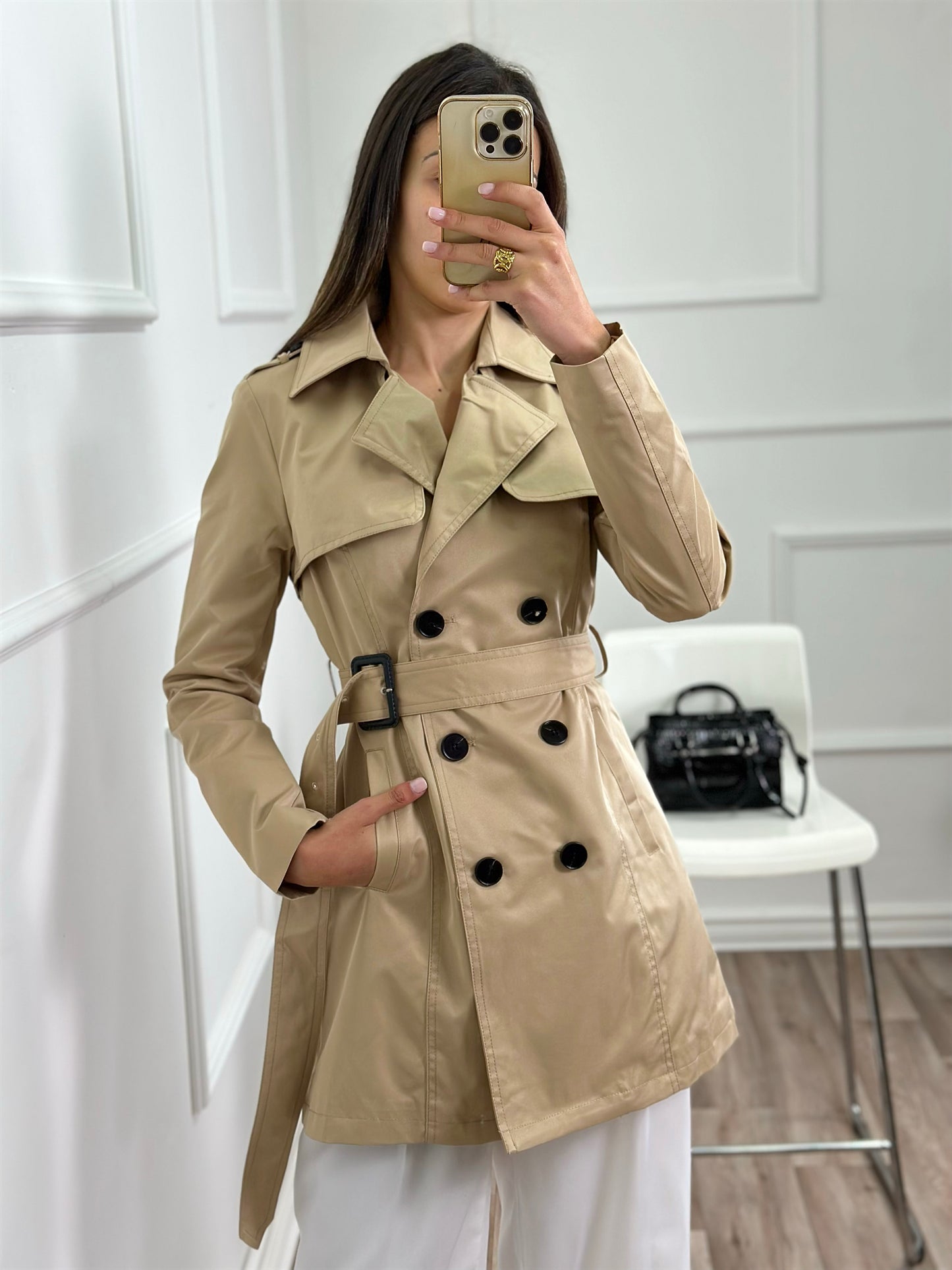 GABARDINA MIDI CAMEL